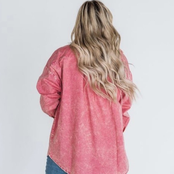 NWT Rose Shacket - Picture 3 of 11